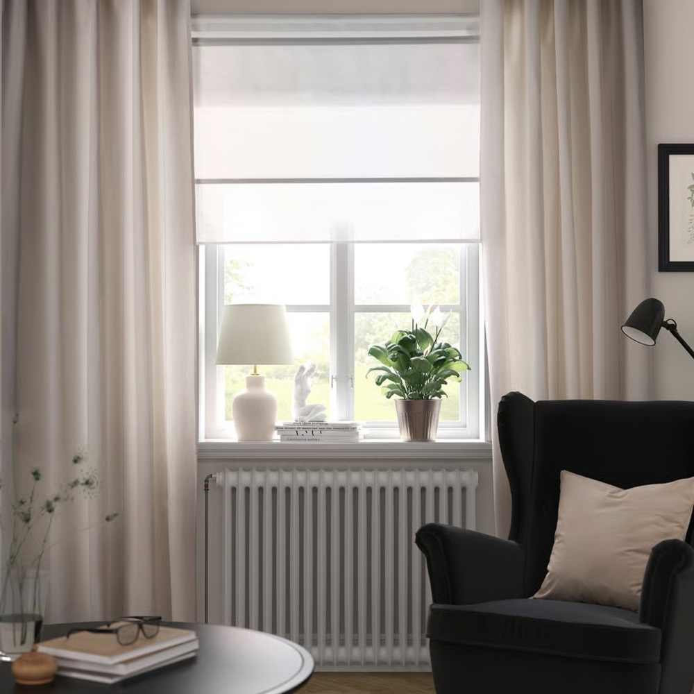 IKEA Cream Drapes